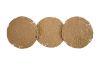 Molten Disc Wall Art Warm Brass Set of 3