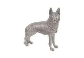German Shepherd Dog Silver Leaf