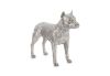 Pitbull Dog Silver Leaf