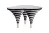 Butterfly Coffee Table Stainless Steel Stripes