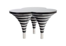 Butterfly Coffee Table Stainless Steel Stripes