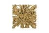 Square Root Wall Art Brass Large