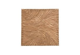 Textile Remnant Wall Panel Square Scroll Beige