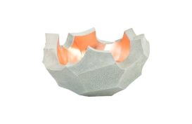 Broken Egg Bowl String Resin Copper Polish