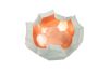 Broken Egg Bowl String Resin Copper Polish