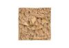 Rubble Wall Tile Brass Accents