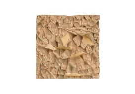 Rubble Wall Tile Brass Accents
