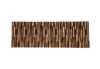 Textile Remnant Wall Panel Layered Brown