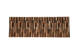 Textile Remnant Wall Panel Layered Brown