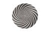 Turbo Dish Wall Art Aluminum and Black