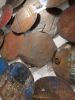 Galvanized Circle Wall Tile Metal Assorted Colors and Depths