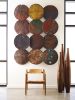 Galvanized Circle Wall Tile Metal Assorted Colors and Depths