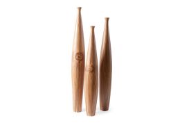 Painted Vases Set of 3