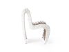 Seat Belt Leather Dining Chair White