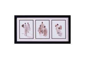 Three Monks Watercolor