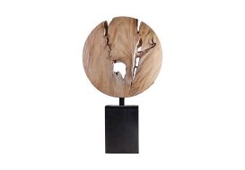 Wooden Moon Sculpture