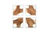 Framed Slab Wall Tiles Set of 4 White