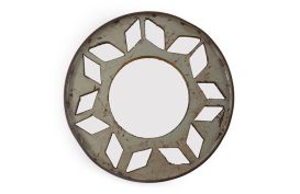 Oil Durm Flower Mirror