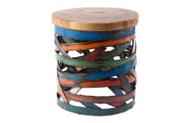 Olympic Side Table Wood Top