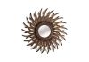 Wooden Antler Wheel Mirror