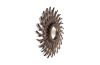 Wooden Antler Wheel Mirror
