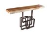 Freeform Score Console Table Silver Leaf Large