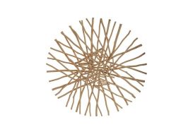 Cross Stick Wall Art Round Small