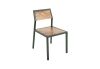 Crook Chair Chamcha Wood Black Metal