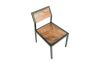 Crook Chair Chamcha Wood Black Metal