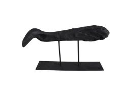 Burnt Wood Fish Sculpture