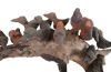 18 Birds on Wood Sculpture Sizes Vary