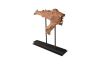 Wood Sculpture Abstract Crocodile Large