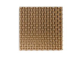 Arete Wall Panel Square (Finish: Polished Brass)