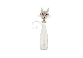 Cat Spoon Findings and Glass (Size: Large)