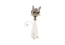 Cat Spoon Findings and Glass (Size: Small)