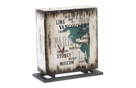 Weathered City Clock Lamp (Size: Single)