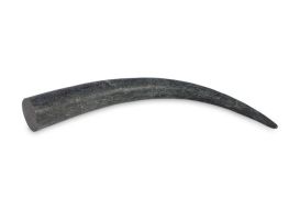 Folded Glass Horn Sculpture (Finish: Black)