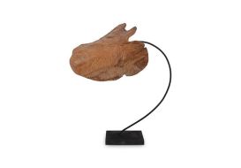 Carved Leaf Sculpture (Size: Large)
