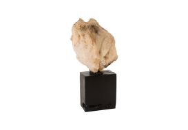 Quartz Stone Sculpture Natural Element on Base (Size: 14x19x25"h)