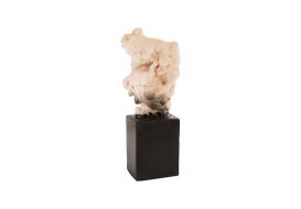 Quartz Stone Sculpture Natural Element on Base (Size: 10x10x22"h)