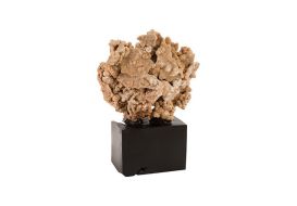 Quartz Stone Sculpture Natural Element on Base (Size: 17x10x22"h)