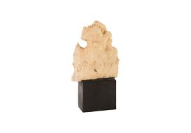 Quartz Stone Sculpture Natural Element on Base (Size: 14x10x25"h)