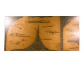 Abstract Copper Patina Wall Panel (Size: Large)