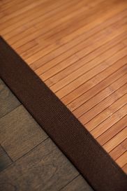 Contemporary Chocolate Bamboo Rug (Size: 6' x 9')