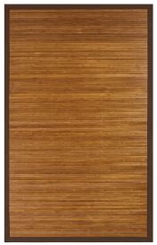Contemporary Chocolate Bamboo Rug (Size: 4' x 6')