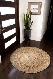 Kerala Natural Jute Rug (Size: 4' x 4')