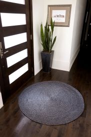 Kerala Gray Jute Rug (Size: 4' x 4')