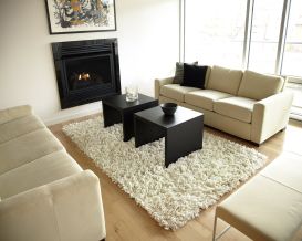 Creme Paper Shag Rug (Size: 3' x 5')