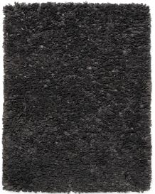 Gray Paper Shag Rug (Size: 4' x 6')