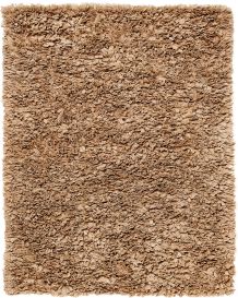Mocha Paper Shag Rug (Size: 4' x 6')